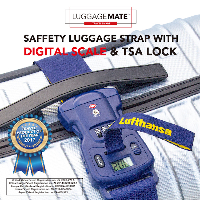 Lufthansa luggage strap on sale