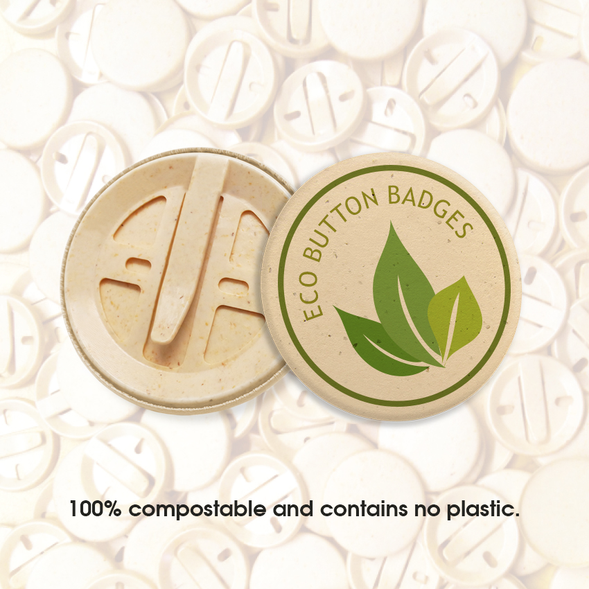 Eco Friendly Badges  Biodegradable Badges